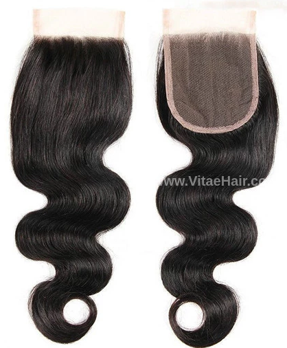 body wave 100% human hair lace closure