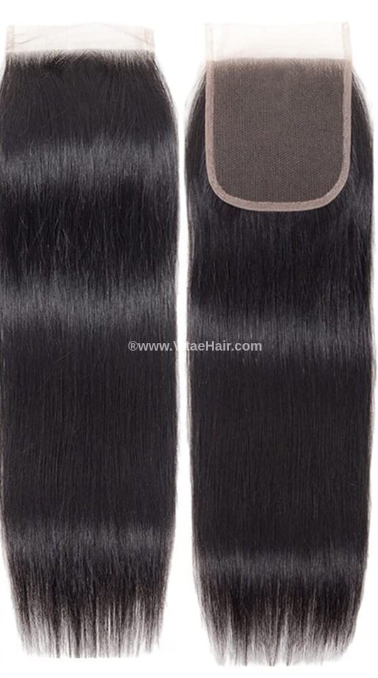 Eurasian, Indonesian, Brazilian high density, thick straight virgin human hair lace closure